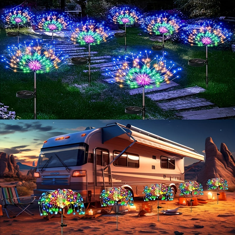 1 Pack 8-Mode Color-Changing LED RV Camping Outdoor Picnic Party Decoration Lighting