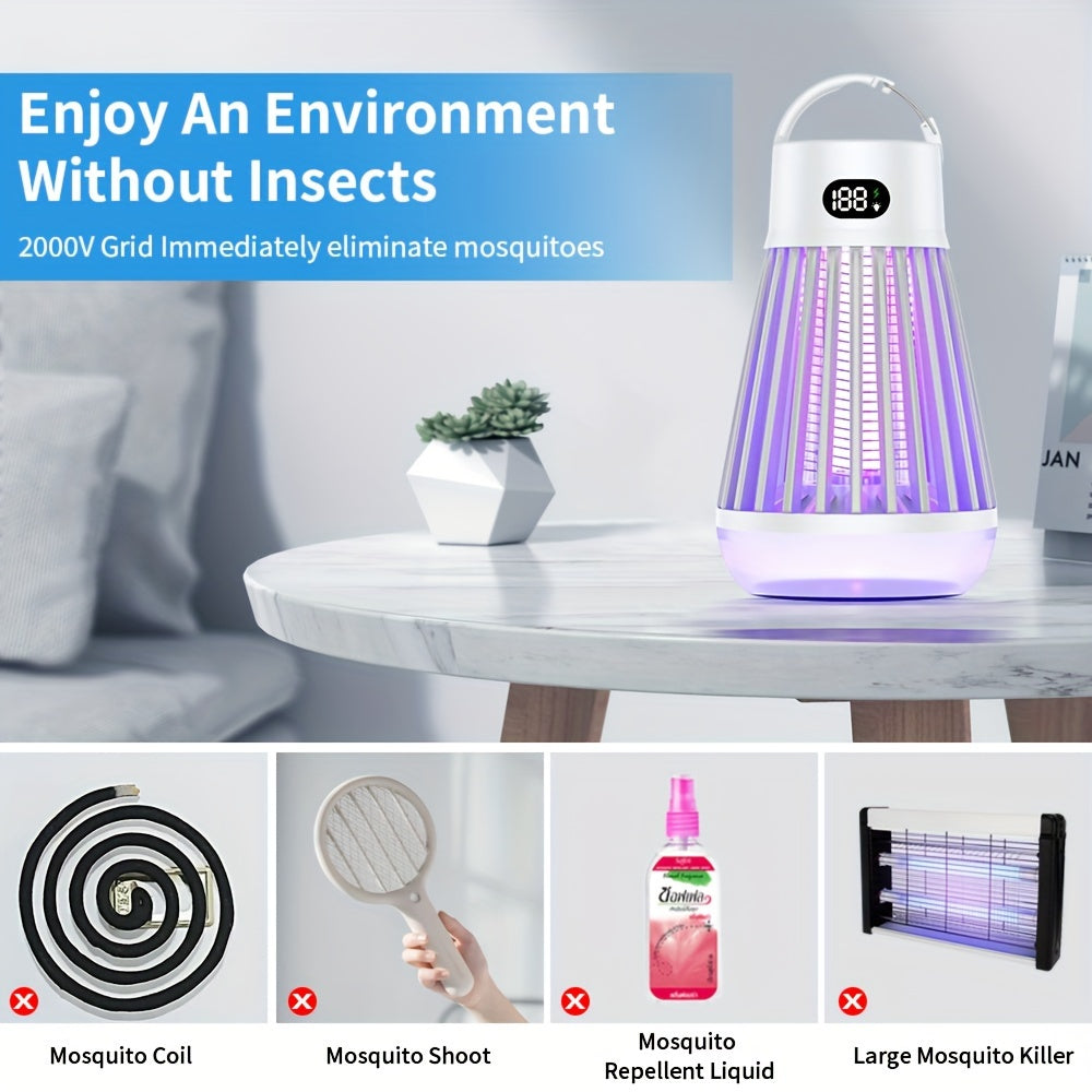 Rechargeable 2-in-1 Mosquito And Fly Killer Lamp