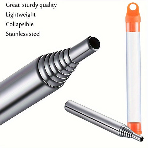 1pc/2pcs Stainless Steel Telescopic Blowing Tube for Fires