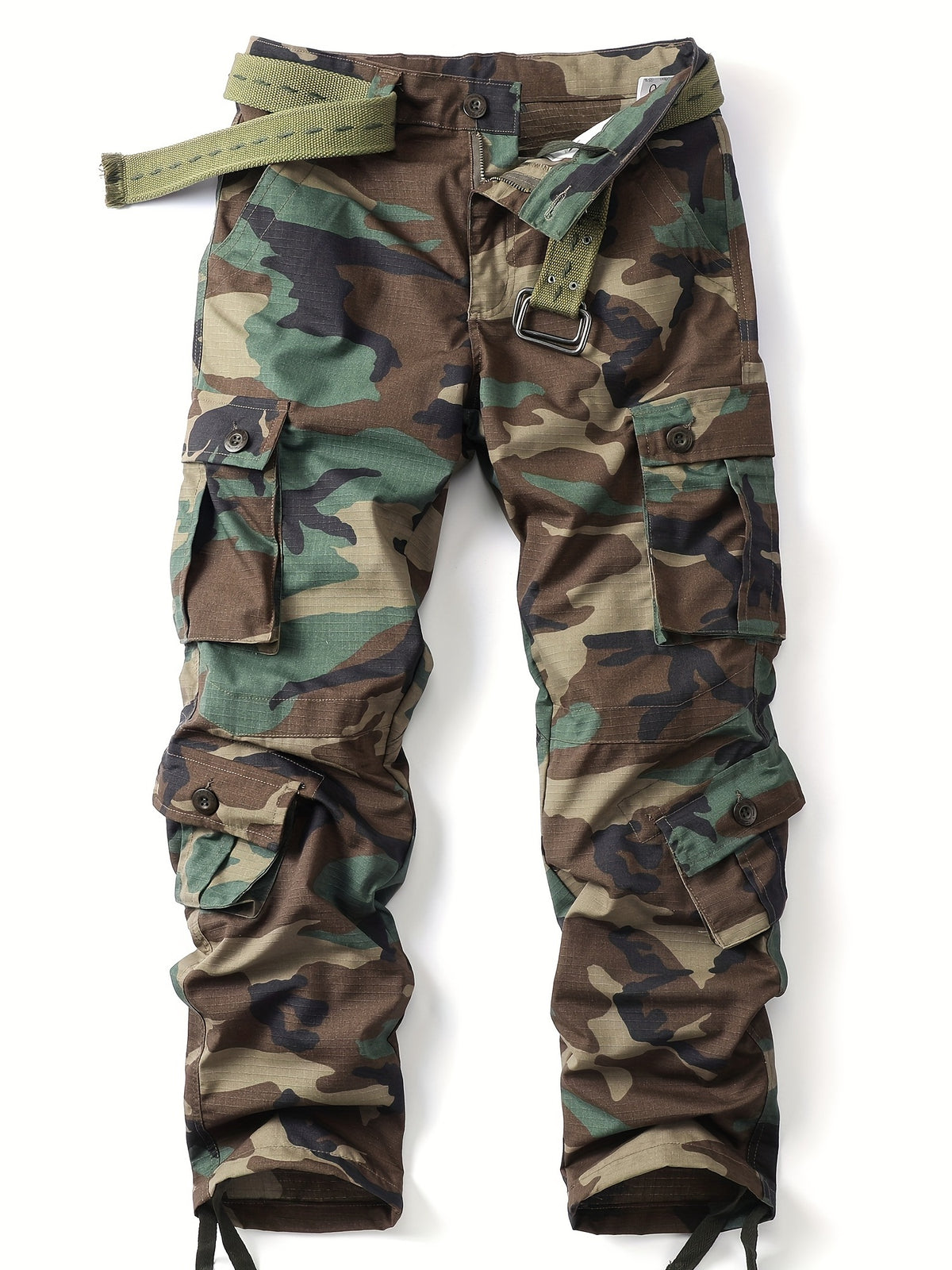 Men's Camouflage Cargo Pants - Comfortable, Durable, Multi-Flap Pocket