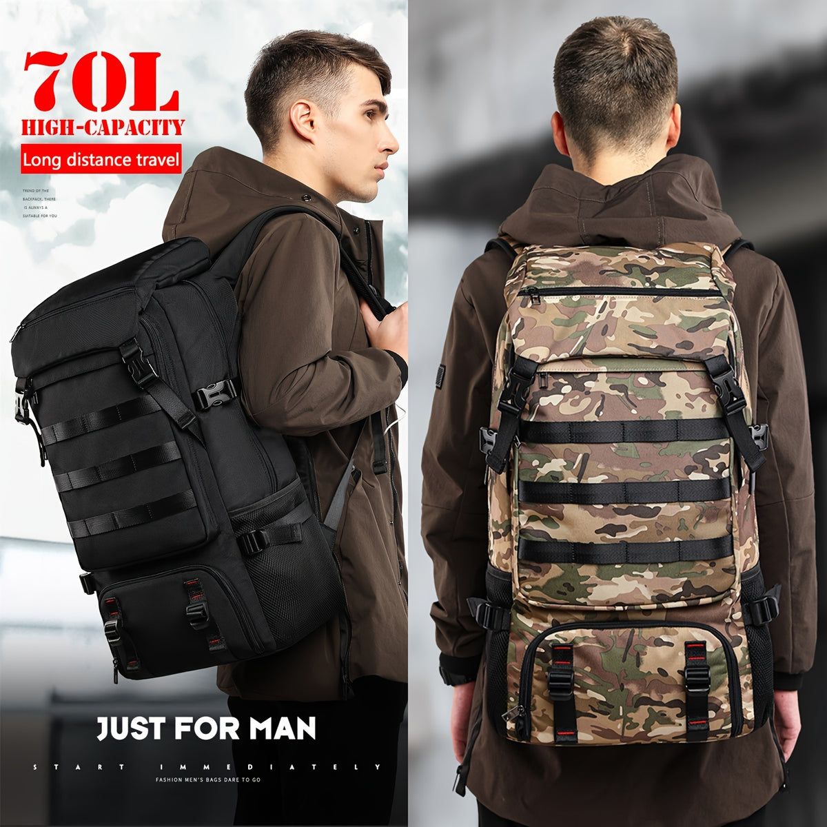 2023 New Model 70L Travel Backpack
