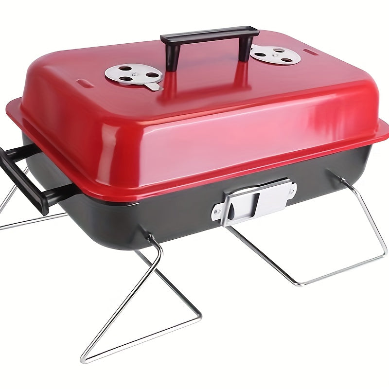 Small Portable Charcoal Barbecue Grill With Lid