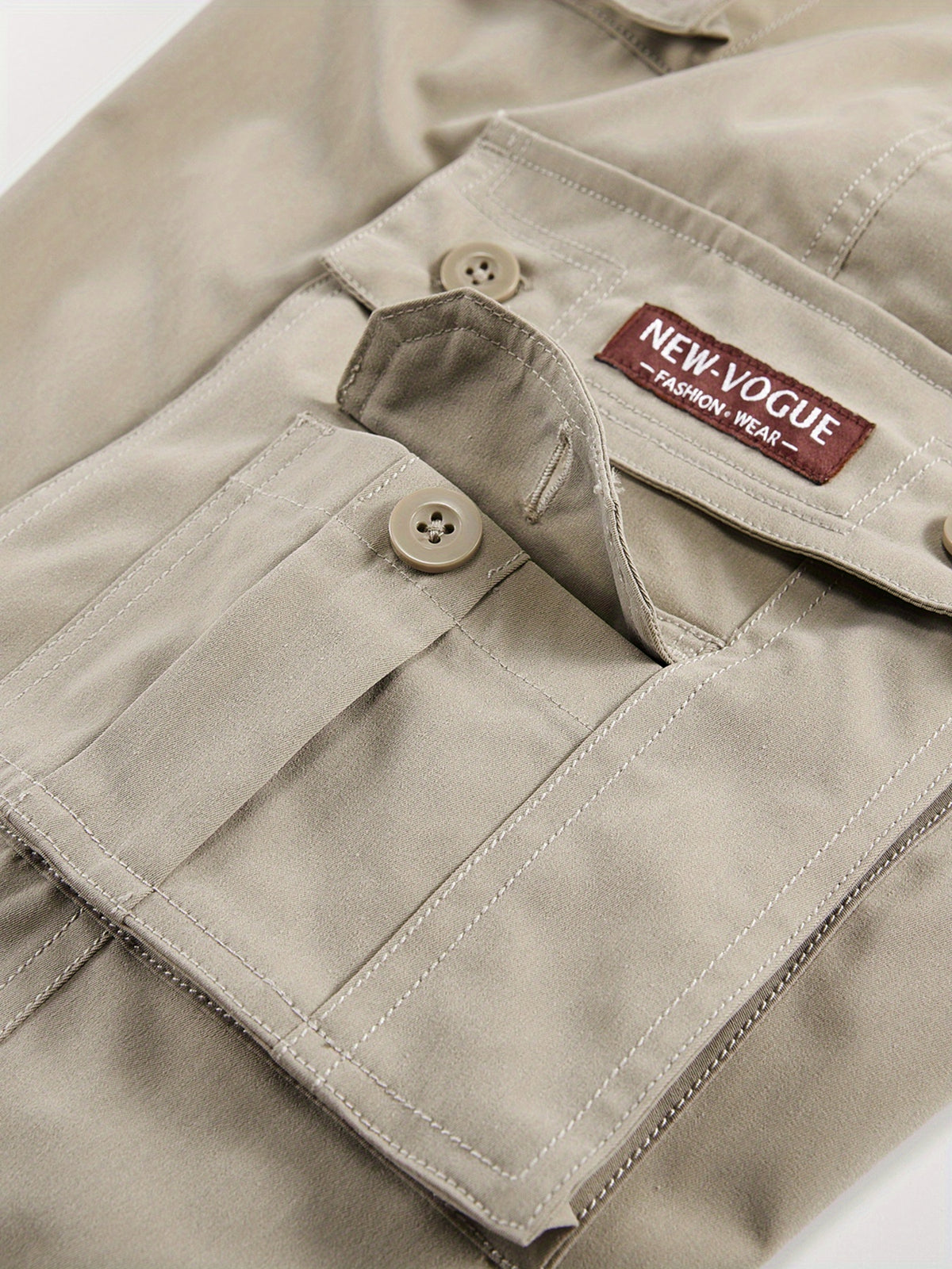 Classic Design Multi Flap Pockets Cargo Pants, Loose Fit Drawstring Cargo Pants
