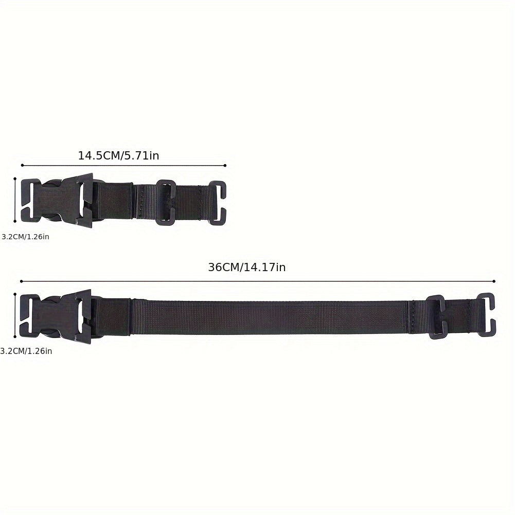 2pcs Molle Straps With Buckle Clips