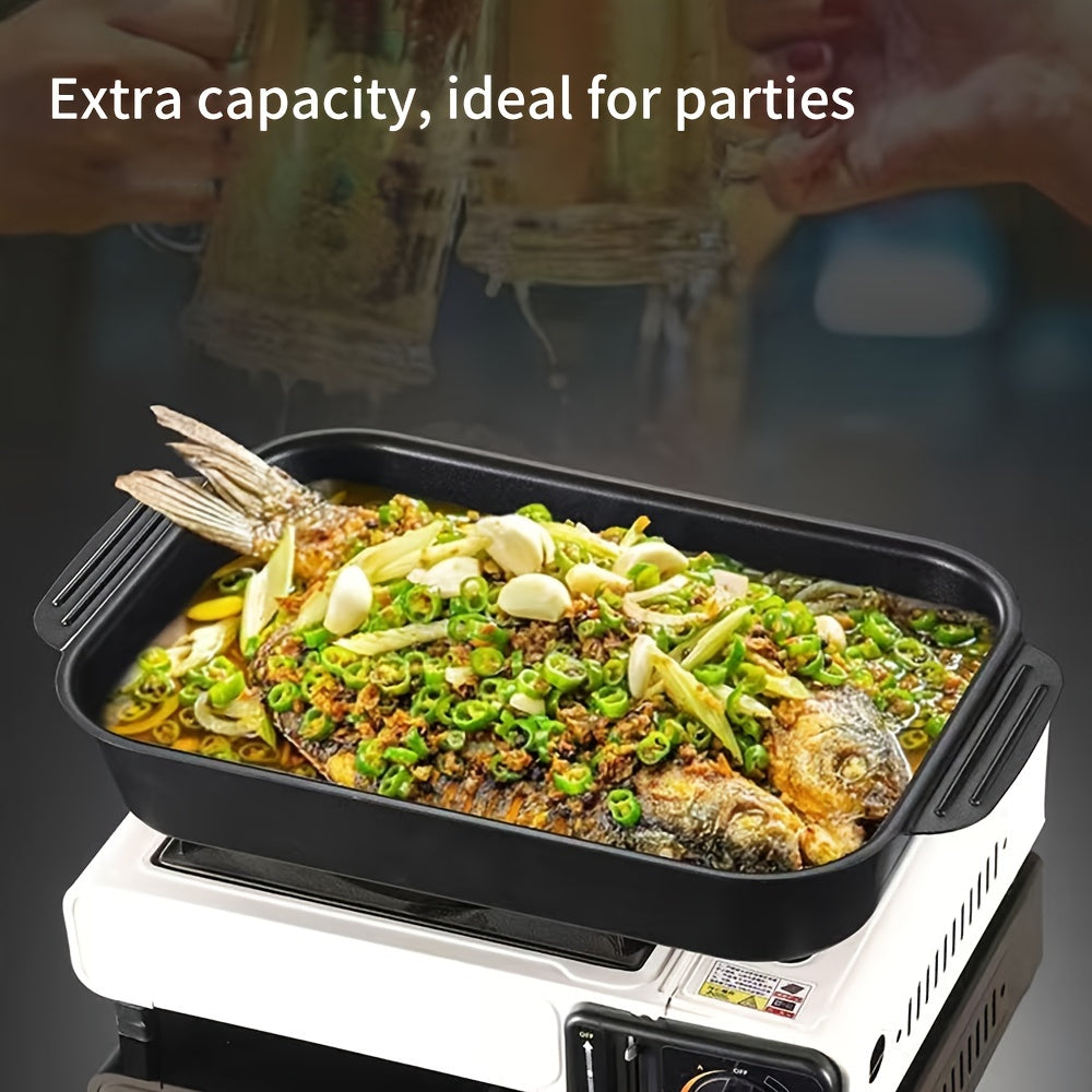 4-piece Non-stick Oven Saucepan, 15.7-inch Baking Pan With Lid