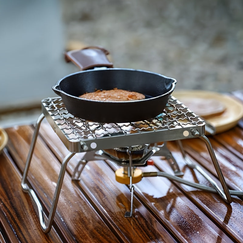 Mini BBQ Grill, Stainless Steel Portable Camping Pot Holder