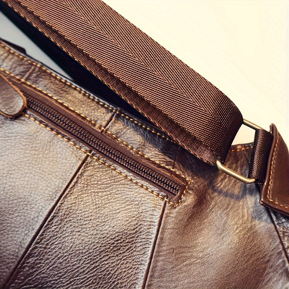 Vintage Genuine Leather Sling Bag