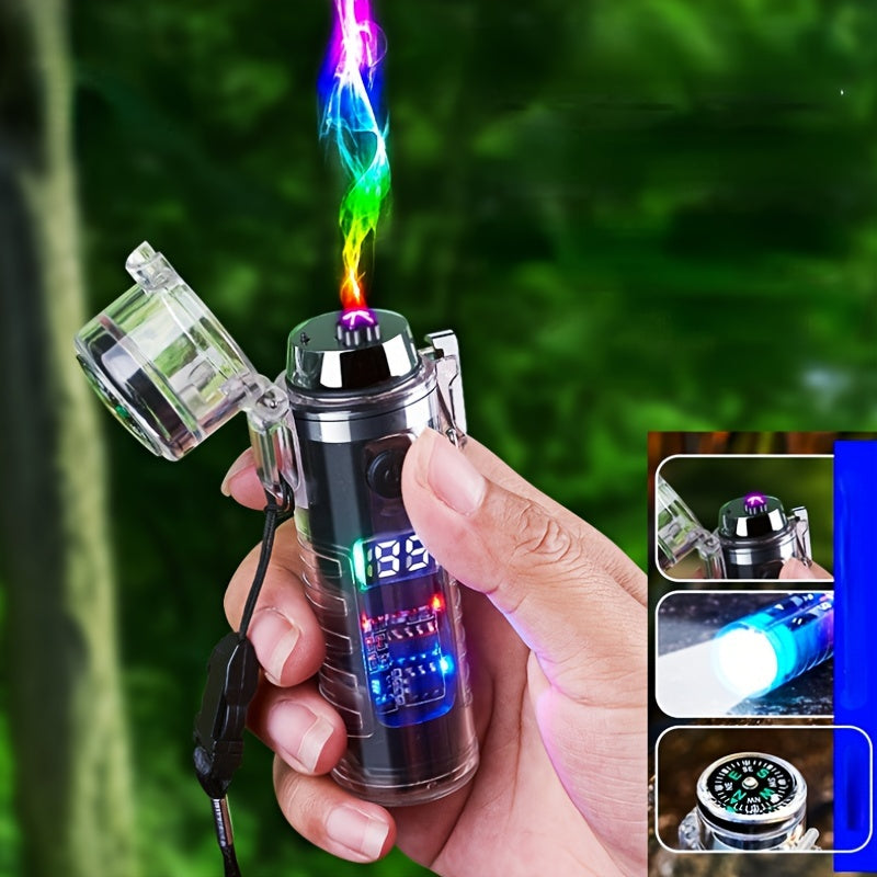 Rechargeable Electric Lighter - LED Intelligent Compass