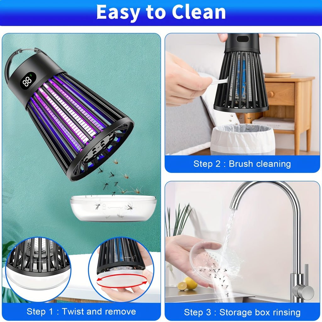 Bug Zapper, Outdoor And Indoor Insect Killer - Rechargeable