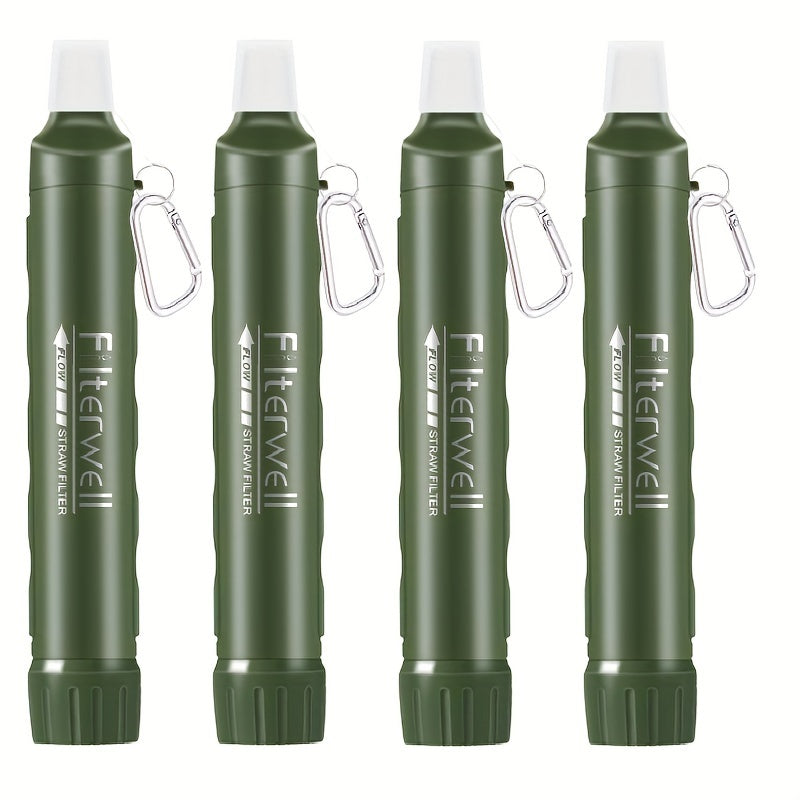 2/4pcs, Personal Water Filter Straw, Mini Water Purifier