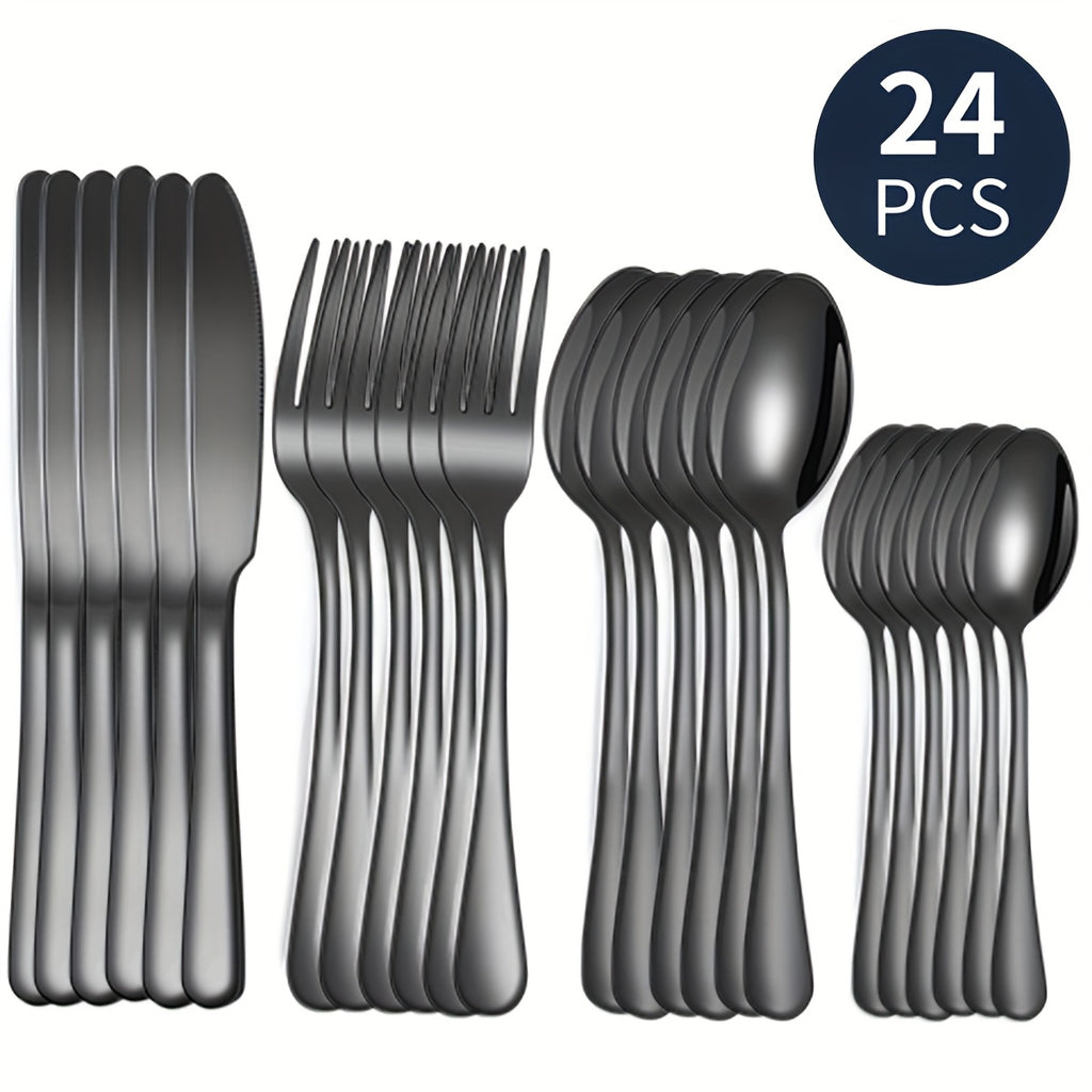 16pcs/24pcs tableware stainless steel knife, fork and spoon set