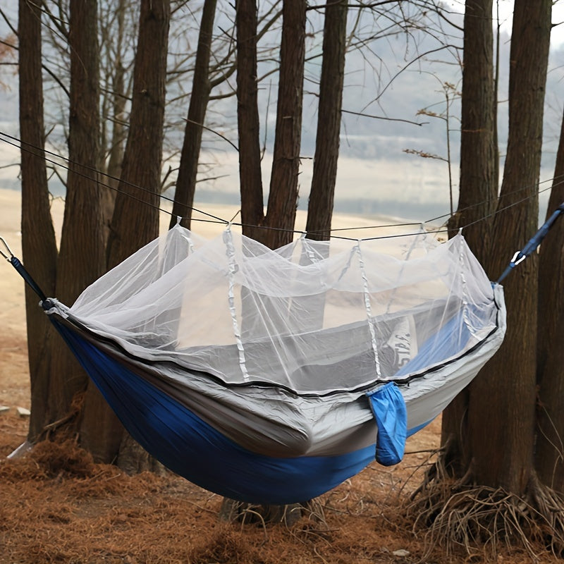 Anti-Rollover Double Hammock with Mosquito Net