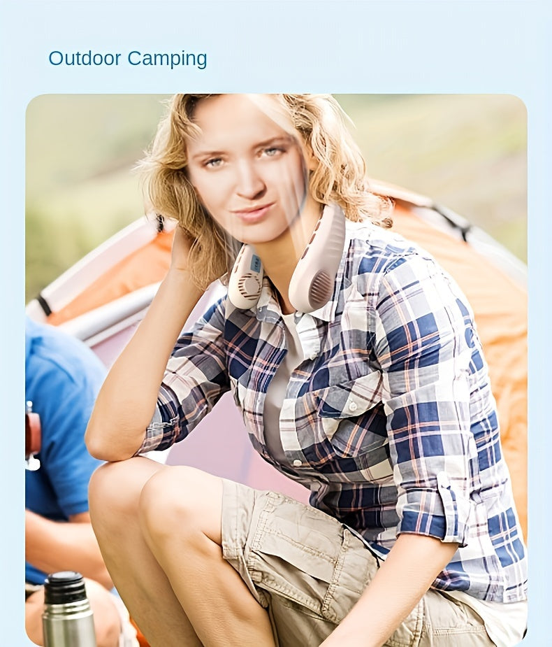 Ultra-Portable Mini Hanging Neck Fan - Whisper-Quiet