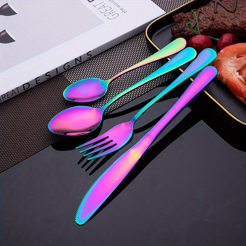 16pcs/24pcs tableware stainless steel knife, fork and spoon set
