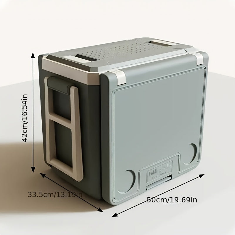 High-Performance Portable Cooler Refrigerator with Instant Chill & Rolling Table