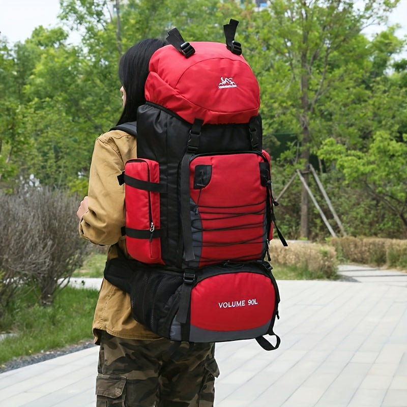 Durable 90L Large Capacity Hiking Backpack | Multi-Compartment Design