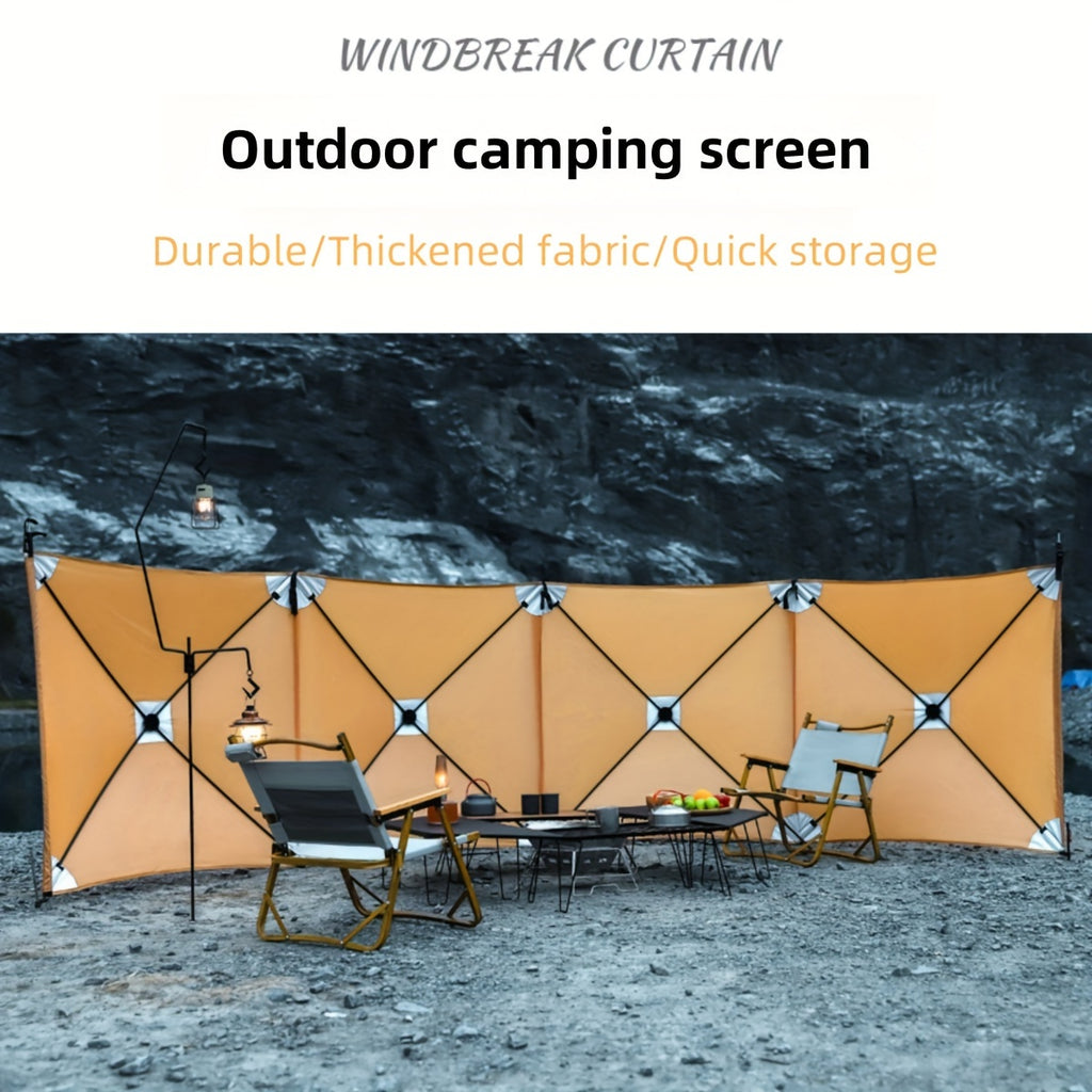 Camping windproof board, collapsible