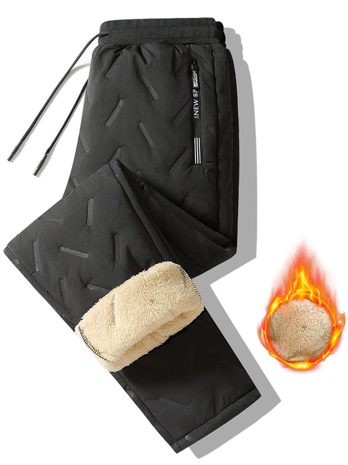 Men's Winter Warm Fleece Lined Pants