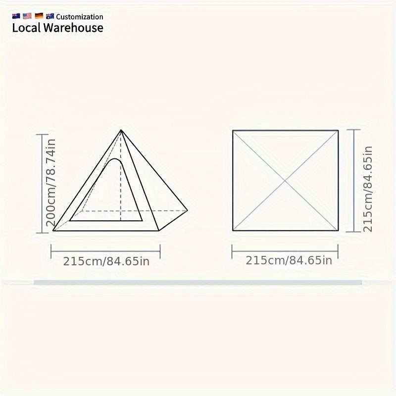 Pyramid Shaped Camping Tent