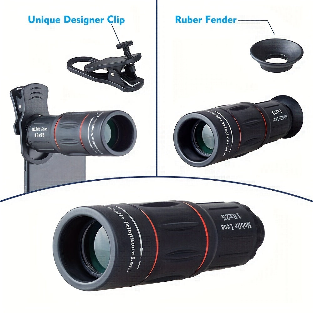 18X Monocular Zoom Lens Telephoto Lens - High-Power Zoom