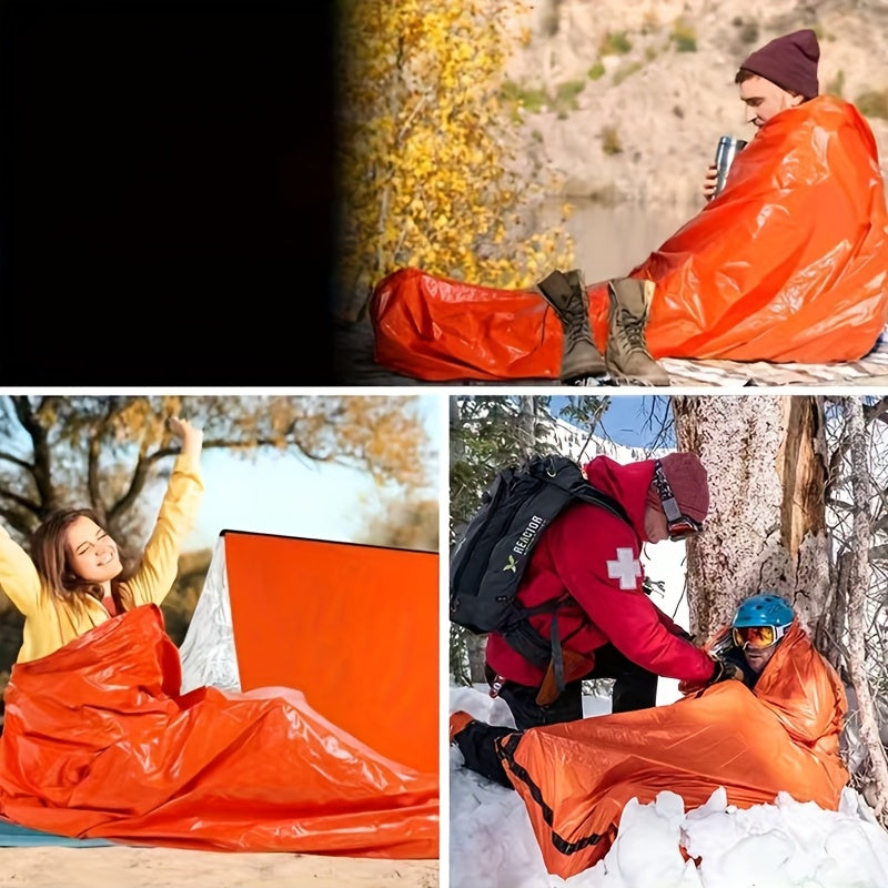 1/2pcs Outdoor Sleeping Bag, Emergency Camping Hiking Sleeping Bag