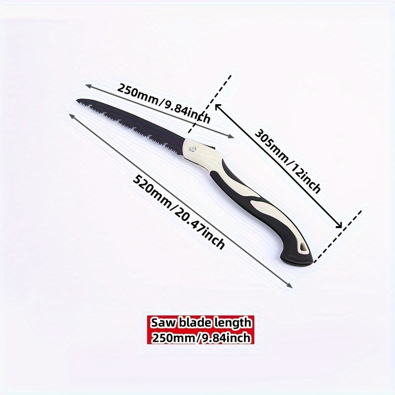 High-Carbon Steel Folding Saw - Portable, Smooth Cutting, Durable