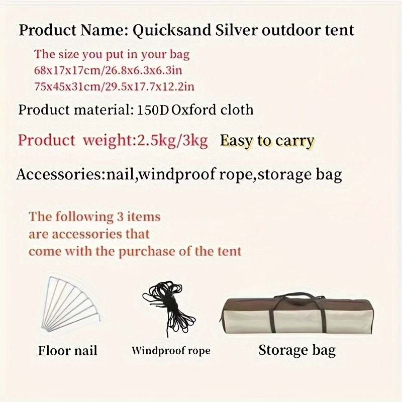 Waterproof Sunscreen Mosquito-proof Portable Tent