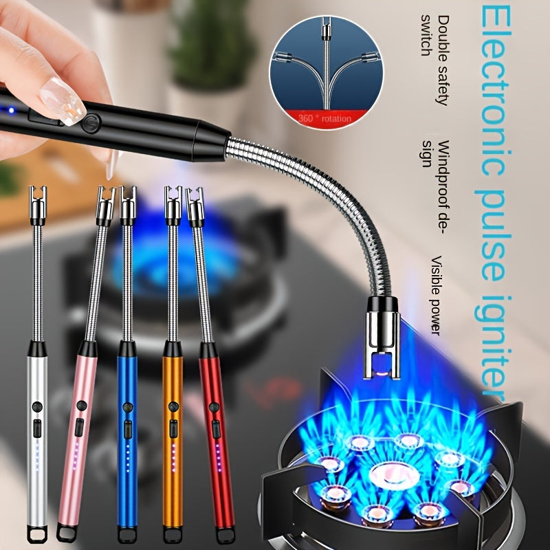Rechargeable Arc Usb Lighter - Windproof For Bbq & Camping