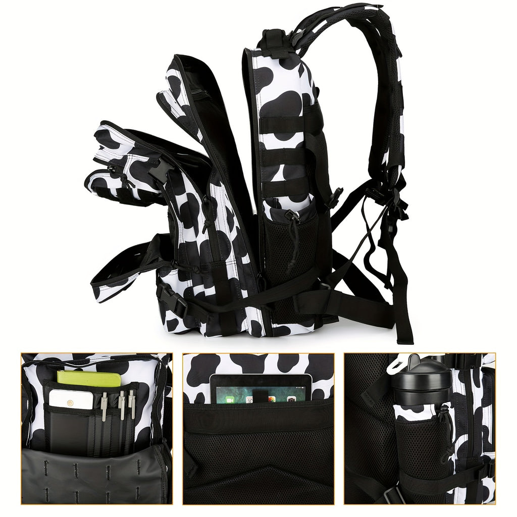 25L Large Capacity Rucksack Backpack - Water-Resistant