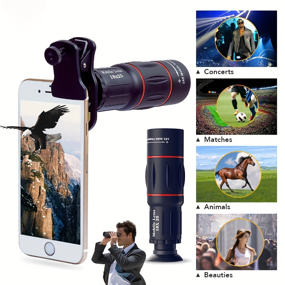 18X Monocular Zoom Lens Telephoto Lens - High-Power Zoom
