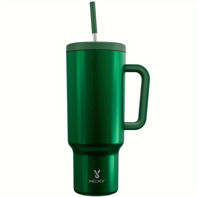 40oz Stainless Steel Tumbler With Lid And Straw - Insulated