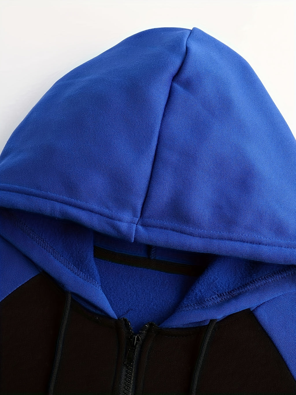 Double Layer Drawstring Hooded Jacket