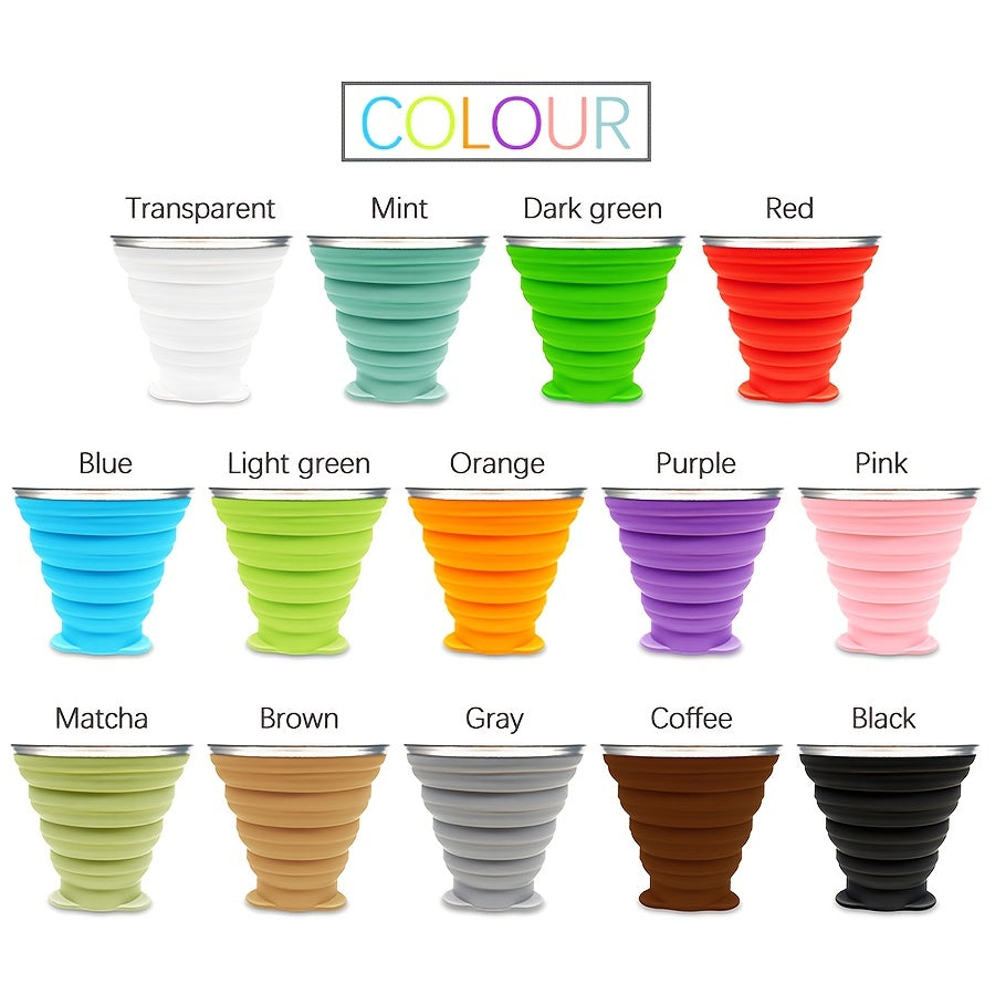 270ml Durable Silicone Folding Water Cup