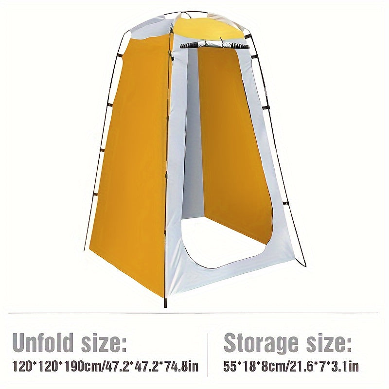 Privacy Shower Tent, Outdoor Changing Room With Detachable Support Pole And Carry Bag