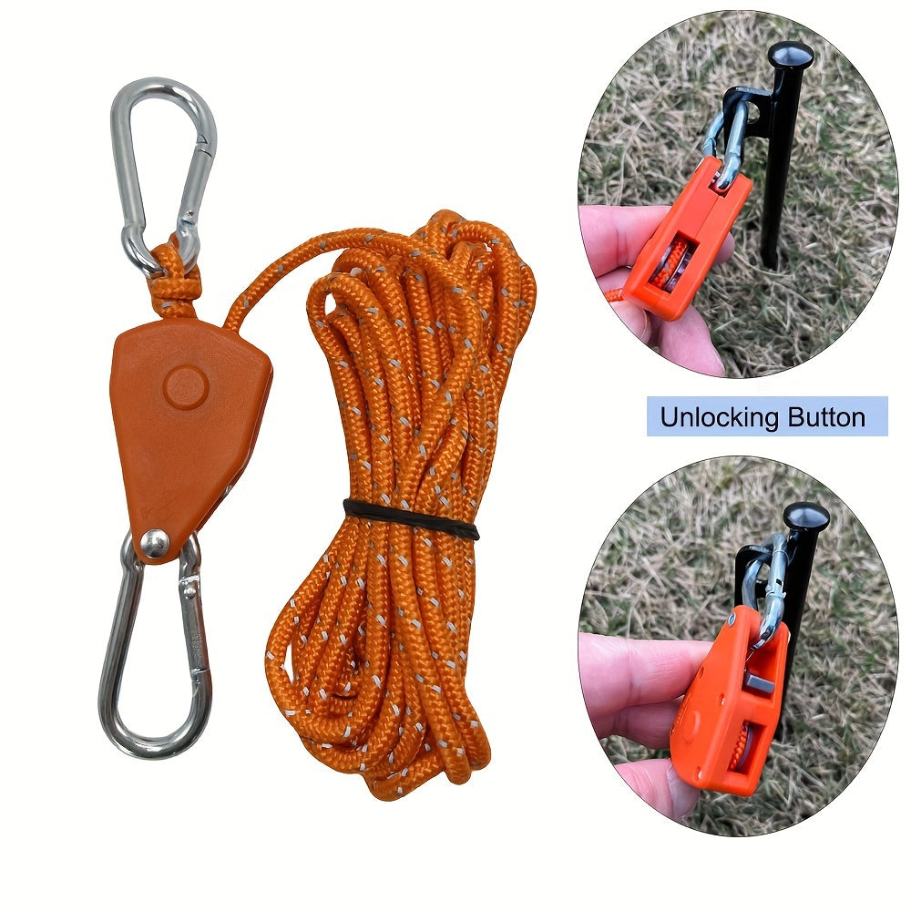 6pcs Camping Tent Tie Down Rope