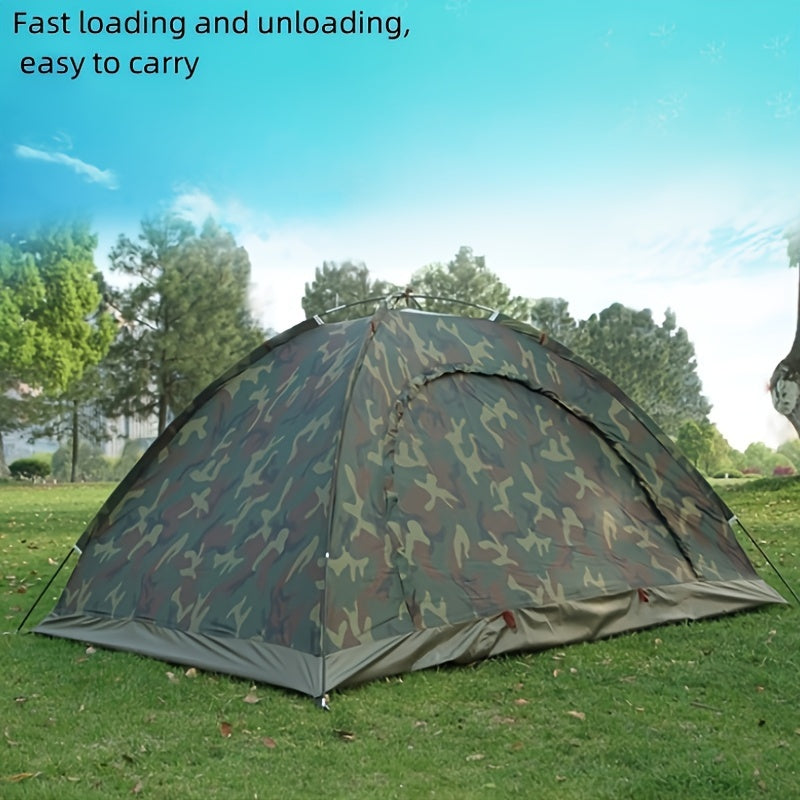 Outdoor Camping Tent, 2-Person Camouflage Tent, Waterproof