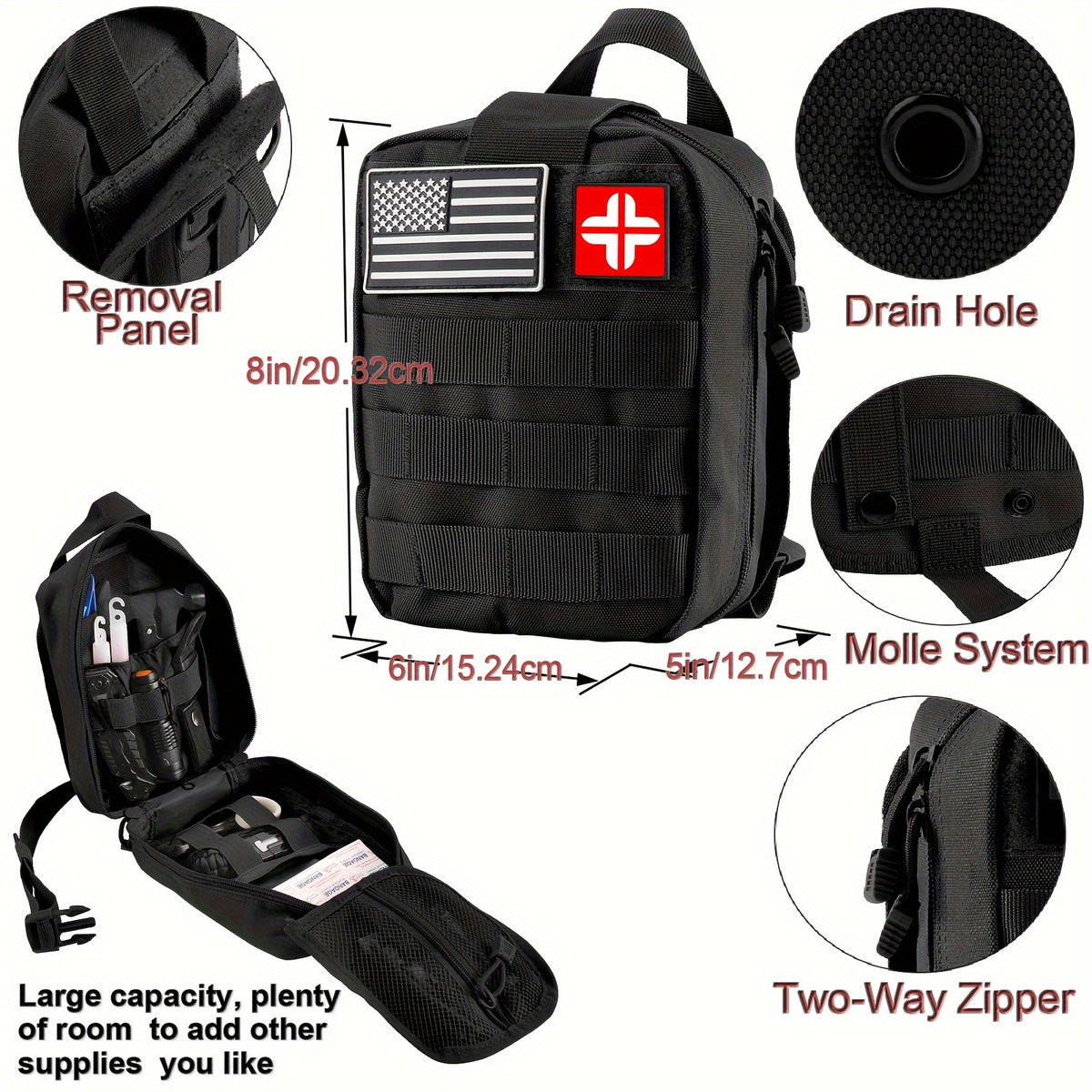 142pcs Survival First Aid Kit