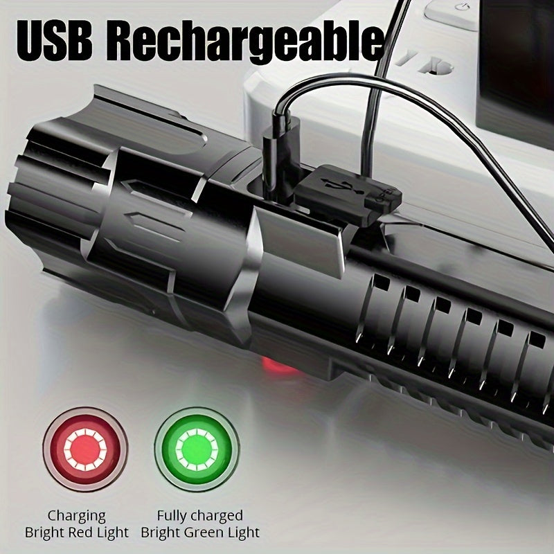 Two Ultra-Bright LED Flashlights with Three Modes