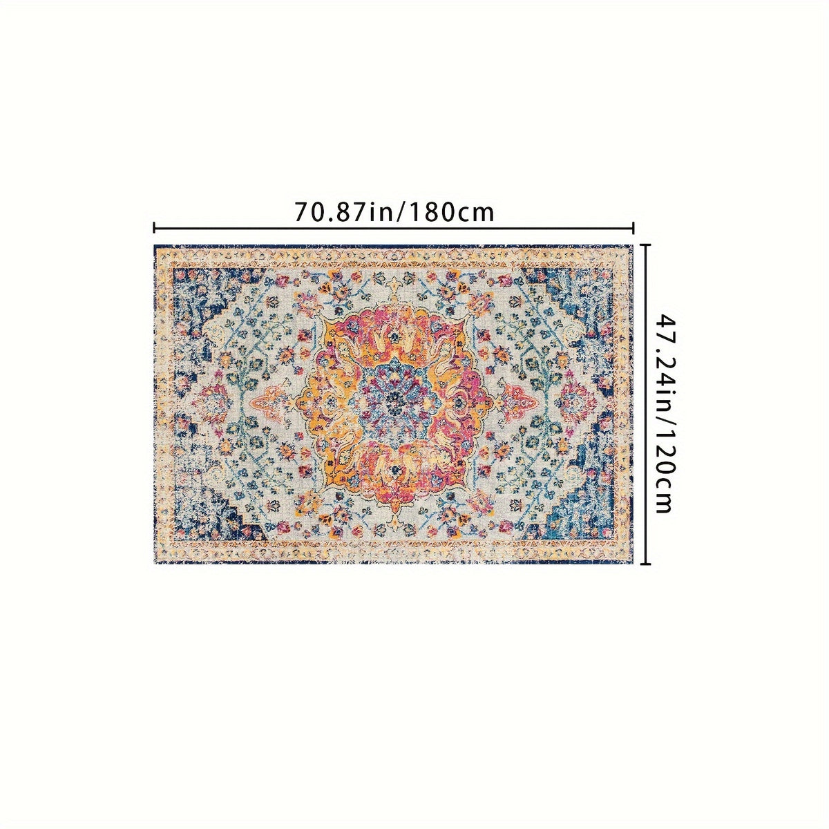 Vintage Bohemian Outdoor Camping Mat - Machine Washable