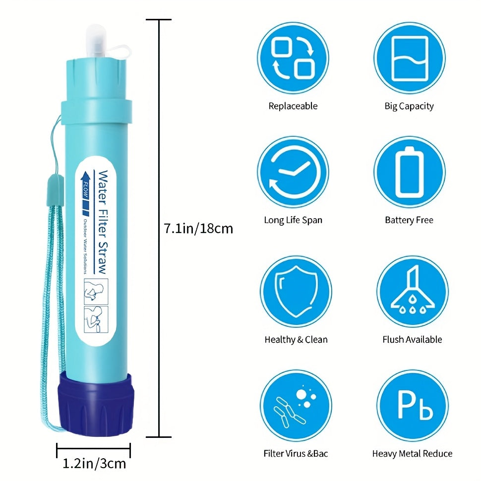2pcs/3pcs/4pcs, Personal Water Filter Straw