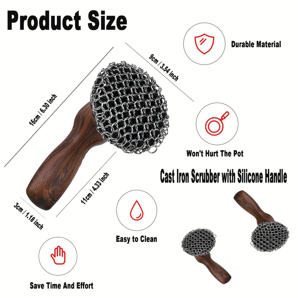 Chain Iron Scrubber Cast Iron Cleaner