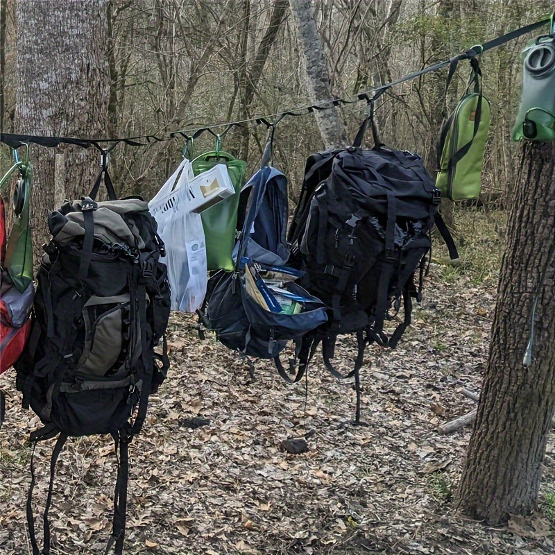 1 Set Canvas Storage Strap With 19pcs Buckles - Securely Holds Camping Gear