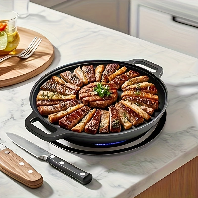 Multi-Function Cast Iron Griddle Skillet - Non-Stick Pan