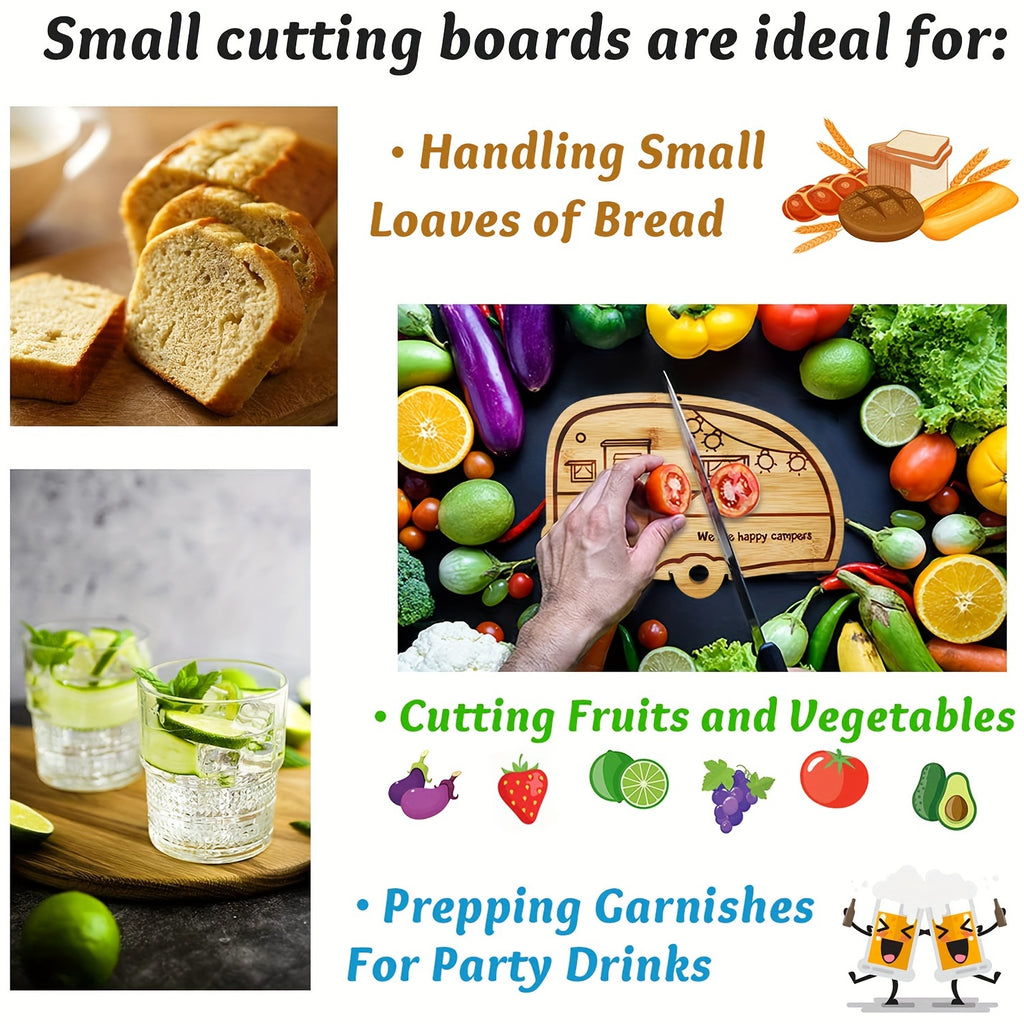 1/2pcs, Camper Bamboo Cutting Board Set For RV