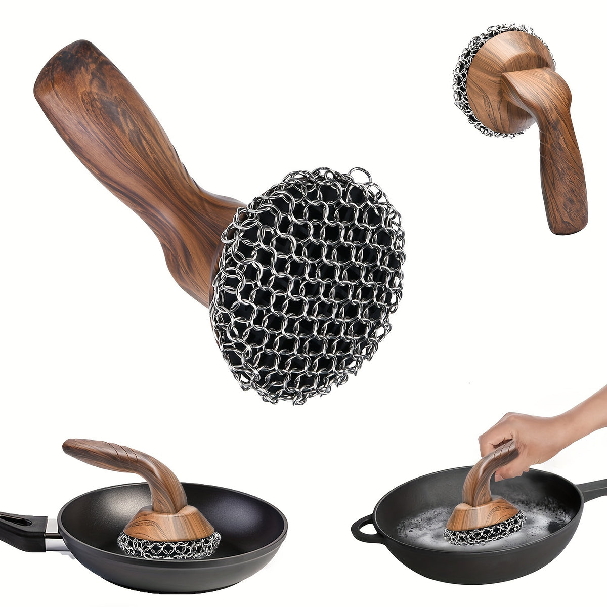 Chain Iron Scrubber Cast Iron Cleaner