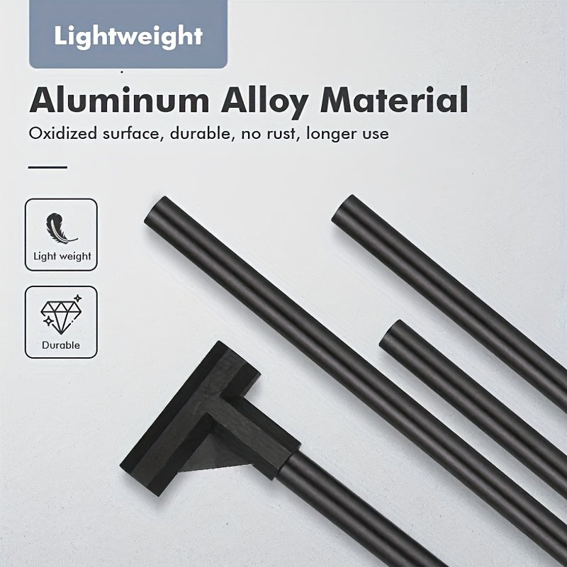 Aluminum Alloy Folding Hanging Rack With Detachable Hook