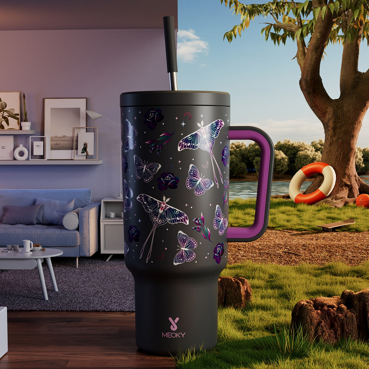 40oz Insulated Stainless Steel Water Bottle
