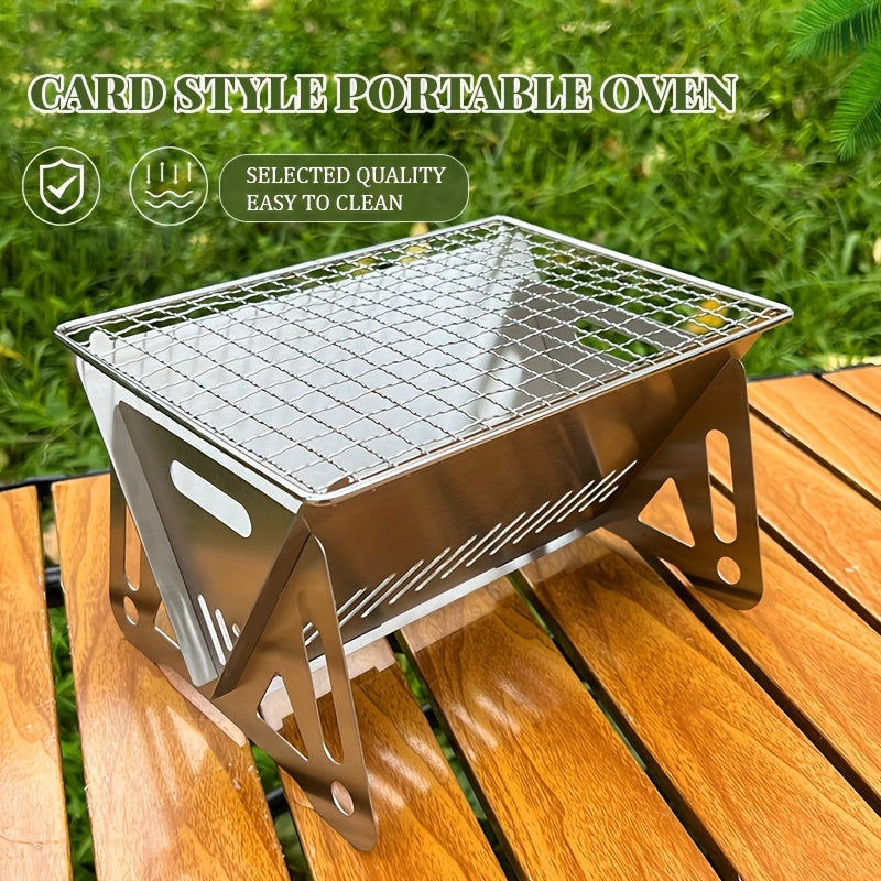 Portable Silvery Barbecue Grill - Available in 2 Sizes