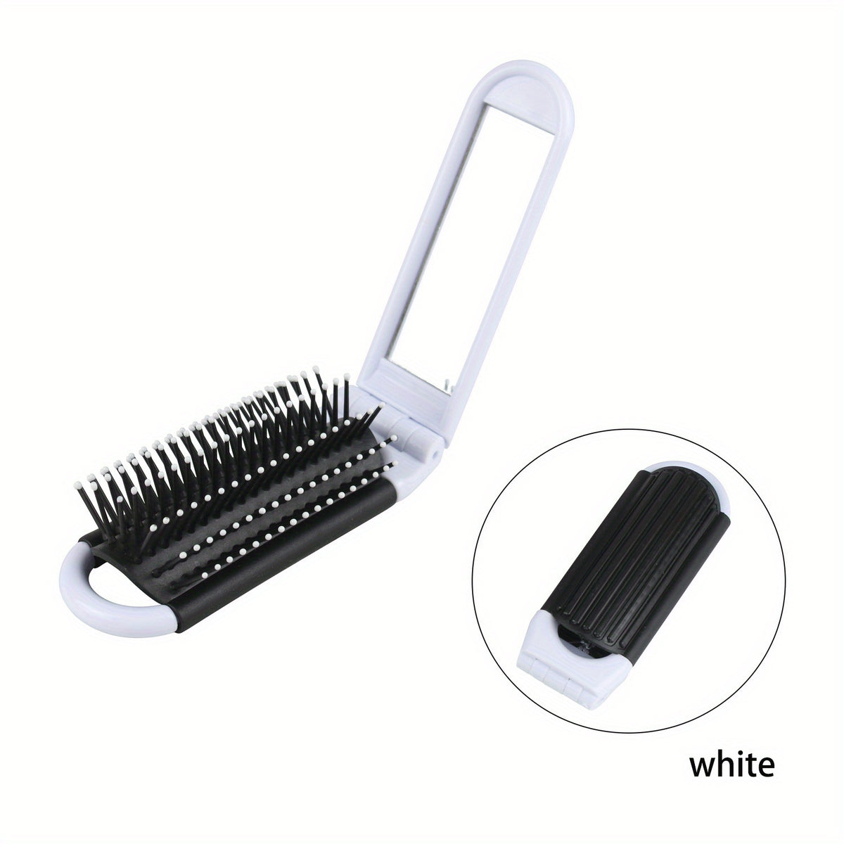 Compact Travel Hair Brush - Ultra-Portable, Foldable, Pocket-Sized