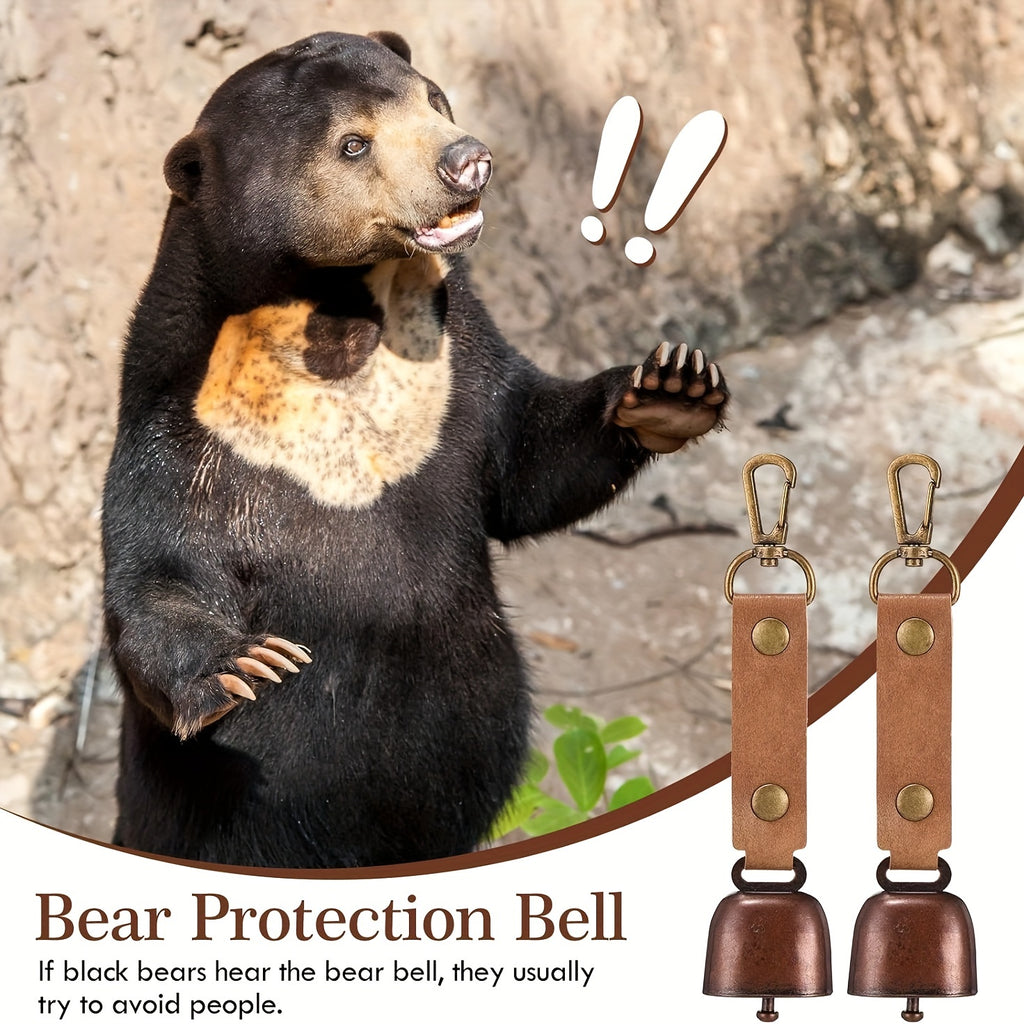 Loud Bear Bell With Whistle Set For Hikers